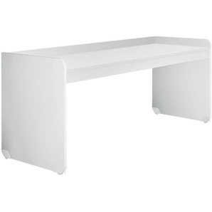 Mid.you Gamingtisch, Weiß, Holzwerkstoff, Wange, 72x84.3x204.4 cm, Made in EU, Arbeitszimmer, Schreibtische, Computertische