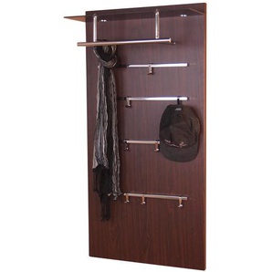 Mid.you Garderobenpaneel, Braun, Holzwerkstoff, 60x120x26 cm, Aufhängemöglichkeit, Hutablage, Kleiderstange, Garderobe, Garderobenpaneele, Garderobenpaneele