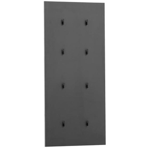 Mid.you Garderobenpaneel, Schwarz, Holzwerkstoff, 24.5x109x2.6 cm, Aufhängemöglichkeit, Garderobe, Garderobenpaneele, Garderobenpaneele