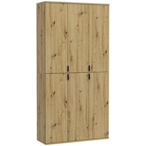 Mid.you Garderobenschrank, Metall, 11 Fächer, 91x193x34 cm, FSC Mix, Garderobe, Garderobenschränke