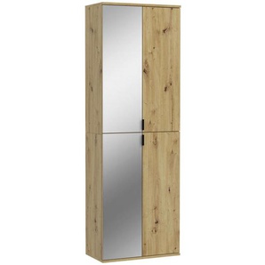 Mid.you Garderobenschrank, Metall, 8 Fächer, 60x193x34 cm, FSC Mix, Garderobe, Garderobenschränke