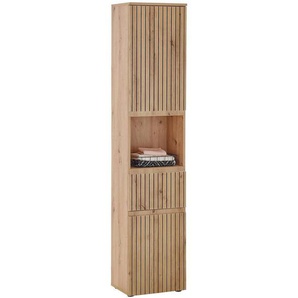 Mid.you Hochschrank, Eiche Artisan, Holzwerkstoff, 2 Fächer, 1 Schubladen, 40x181x31 cm, stehend, Badezimmer, Badmöbelsets & -serien, Badmöbel-Serien