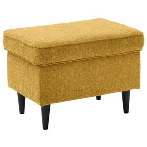 Mid.you Hocker, Gelb, Textil, rechteckig, 63x43x42 cm, Wohnzimmer, Hocker, Sitzhocker