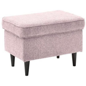 Mid.you Hocker, Rosa, Textil, rechteckig, 63x43x42 cm, Wohnzimmer, Hocker, Sitzhocker