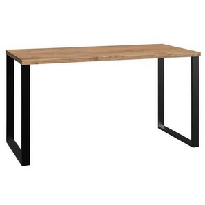 Mid.you Jugendschreibtisch Wimex Liverpool, Eiche, Metall, Holzwerkstoff, Kufe, 70x74x140 cm, BQ - Bündnis für Qualität, Made in Germany, DIN EN ISO 9001, Arbeitszimmer, Schreibtische, Jugend- & Kinderschreibtische