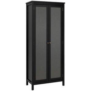 Mid.you Mehrzweckschrank, Schwarz, Metall, 5 Fächer, 80x187x40 cm, stehend, Schlafzimmer, Kleiderschränke, Mehrzweckschränke