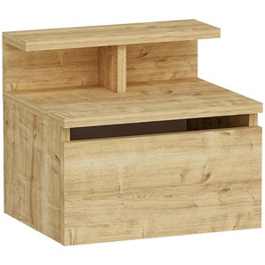 Mid.you Nachtschrank, Eiche, Holzwerkstoff, 39.8x35x31.6 cm, Schlafzimmer, Nachttische