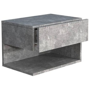 Mid.you Nachtschrank, Grau, Holzwerkstoff, 1 Schubladen, 45x30x32 cm, Schlafzimmer, Nachttische