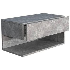 Mid.you Nachtschrank, Grau, Holzwerkstoff, 1 Schubladen, 60x30x32 cm, Schlafzimmer, Nachttische