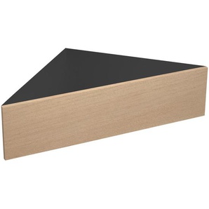 Mid.you Nachtschrank, Schwarz, Honigeiche, Holzwerkstoff, 1 Schubladen, 60x15x42.4 cm, Schlafzimmer, Nachttische