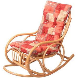 Mid.you Relaxsessel, Honig, Holz, Rattan, 62x97x118 cm, Stühle