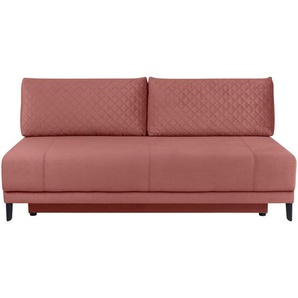 Mid.you Schlafsofa, Altrosa, Textil, 2-Sitzer, Füllung: Komfortschaum, Silikon, 198x91x106 cm, Made in EU, Liegefunktion, Kinder- & Jugendzimmer, Jugendmöbel, Jugendsofas