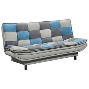 Mid.you Schlafsofa, Blau, Schlamm, Dunkelgrau, Textil, 188x90x89 cm, Schlafen auf Sitzhöhe, Wohnzimmer, Sofas & Couches, Schlafsofas, Klappsofas