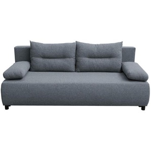 Mid.you Schlafsofa, Blaugrau, Textil, Füllung: Schaumstoffflocken,Schaumstoffflocken, 192x73x86 cm, Schlafen auf Sitzhöhe, Rücken echt, Kinder- & Jugendzimmer, Jugendmöbel, Jugendsofas