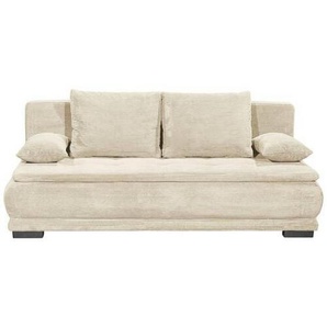 Mid.you Schlafsofa, Creme, Textil, 208x93x105 cm, Schlafen auf Sitzhöhe, Rücken echt, Kinder- & Jugendzimmer, Jugendmöbel, Jugendsofas