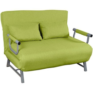 Mid.you Schlafsofa, Grün, Metall, Textil, 2-Sitzer, Füllung: Schaumstoff, 127x95x78 cm, Relaxfunktion, Liegefunktion, Bettfunktion erhältlich, Kinder- & Jugendzimmer, Jugendmöbel, Jugendsofas