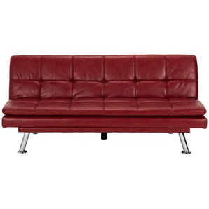 Mid.you Schlafsofa, Rot, Textil, 3-Sitzer, 182x84x92 cm, Liegefunktion, Kinder- & Jugendzimmer, Jugendmöbel, Jugendsofas