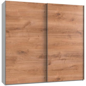 Mid.you Schwebetürenschrank Wimex Level 36 A, Weiß, Eiche, Holzwerkstoff, 6 Fächer, 250x236x65 cm, BQ - Bündnis für Qualität, Made in Germany, DIN EN ISO 9001, umfangreiches Zubehör erhältlich, in verschiedenen Größen und Holzdekoren erhältlich,