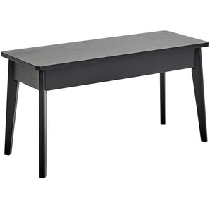 Mid.you Sitzbank, Schwarz, furniert, massiv, 1-Sitzer, 90x47x35 cm, Truhe im Sitz, Esszimmer, Bänke, Sitzbänke