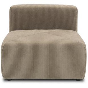 Mid.you Sofaelement, Schlamm, Textil, Uni, 1-Sitzer, 85x69x108 cm, Made in EU, FSC Mix, erweiterbar, planbar, Rücken echt, Wohnzimmer, Sofas & Couches, Sofas, Modulsofas