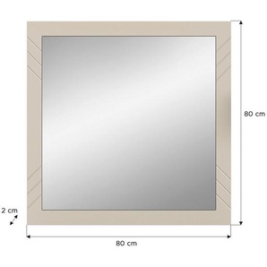 Mid.you Spiegel, Glas, Holzwerkstoff, 80x80x2 cm, FSC Mix, Spiegel, Wandspiegel