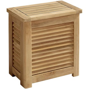 Mid.you Truhe Classic, Teak, Holz, Teakholz, vollmassiv, 45x48x31 cm, Ordnen & Aufbewahren, Truhen