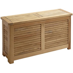 Mid.you Truhe Classic, Teak, Holz, Teakholz, vollmassiv, 90x48x30 cm, Ordnen & Aufbewahren, Truhen