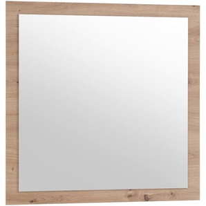 Mid.you Wandspiegel, Glas, quadratisch, 78x78x2 cm, senkrecht und waagrecht montierbar, Spiegel, Wandspiegel