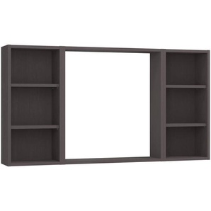 Mid.you Wandspiegel, Grau, Glas, Holzwerkstoff, rechteckig, 120x64x18 cm, Made in Germany, Badezimmer, Badezimmerspiegel, Beleuchtete Spiegel