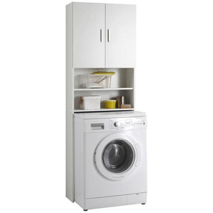 Mid.you Waschmaschinenschrank FMD Nassau, Weiß, Kunststoff, 64x190x26 cm, Haushaltsreinigung, Haushaltsgeräte, Waschmaschinen