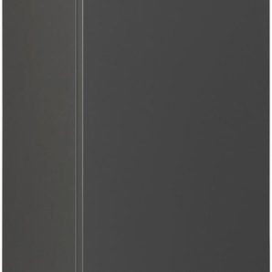 Midischrank FACKELMANN New York Schränke Gr. B/H/T: 33 cm x 102 cm x 28 cm, Midischrank, 1 St., grau (grau matt) Badmöbelserien Badmöbel Push-To-Open-Technik