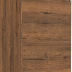 Midischrank MARLIN 3040 Schränke Gr. B/H/T: 60cm x 148,8cm x 35cm, 2 St., braun (eiche struktur braun) Bad-Midischrank Breite 60 cm