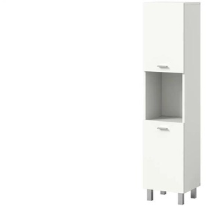 Midischrank - weiß - Materialmix - 30 cm - 125 cm | Möbel Kraft