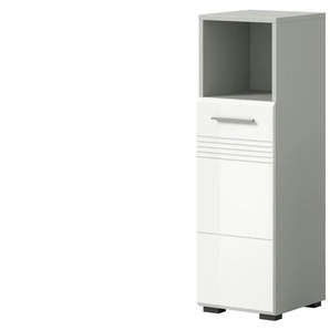 Midischrank Caputher See - weiß - Materialmix - 30 cm - 95 cm | Möbel Kraft