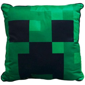 Minecraft Kinderkissen Minecraft Dekokissen Creeper, Grün, Textil, Gaming, 38x38x5 cm, Babyheimtextilien, Babybettwaren