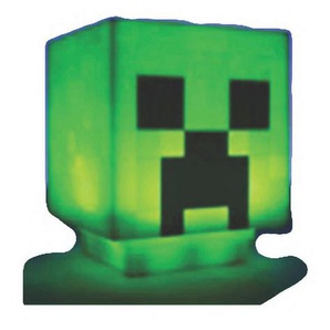 Minecraft Led-Dekoleuchte Minecraft LED Licht Portion, Grün, Hellgrün, Kunststoff, 9x11x9 cm, kabellos, Lampen & Leuchten, Innenbeleuchtung, Dekoleuchten