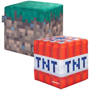 Minecraft Sitzbox, Mehrfarbig, Textil, Gaming, 35x35x35 cm, Garderobe, Garderobenbänke