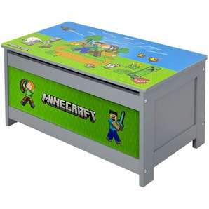 Minecraft Truhe Minecraft, Mehrfarbig, Holzwerkstoff, Objekte, 1 Fächer, 60x30x32 cm, FSC 100%, Deckel aufklappbar, geeignet zum Sitzen, Ordnen & Aufbewahren, Truhen