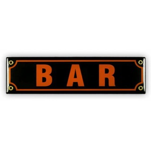 Mini-Straßenschild B A R