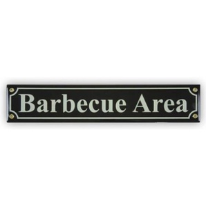 Mini-Straßenschild Barbecue Area