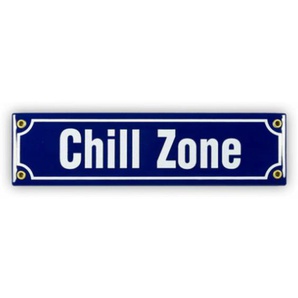 Mini-Straßenschild Chill Zone