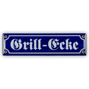 Mini-Straßenschild Grill-Ecke