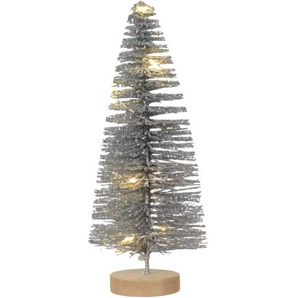 Mini-Weihnachtsbaum mit LED, silber, 20 cm