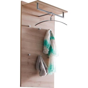 Moderano Garderobenpaneel, Buche, Holzwerkstoff, Buche, 59x115x30 cm, Aufhängemöglichkeit, Hutablage, Kleiderstange, Garderobe, Garderobenpaneele, Garderobenpaneele