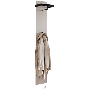 Moderano Garderobenpaneel, Greige, Holzwerkstoff, Metall, 31x180x30 cm, Made in Germany, Aufhängemöglichkeit, Kleiderstange, Garderobe, Garderobenpaneele, Garderobenpaneele