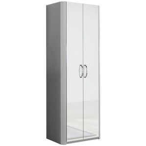 Moderano Garderobenschrank, Alu, Holzwerkstoff, 1 Fächer, 66x190x38 cm, Beimöbel erhältlich, Typenauswahl, Garderobe, Garderobenschränke, Garderobenschränke