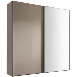 Moderano Schwebetürenschrank Sigma Rom, Sand, Metall, 4 Fächer, 167x240x68 cm, Lga, Goldenes M, BQ - Bündnis für Qualität, Made in Germany, Typenauswahl, Beimöbel erhältlich, umfangreiches Zubehör in verschiedenen Größen Holzdekoren erhältlich,