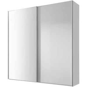 Moderano Schwebetürenschrank Sigma Rom, Weiß, Metall, 4 Fächer, 200x222x68 cm, Lga, Goldenes M, BQ - Bündnis für Qualität, Made in Germany, Typenauswahl, Beimöbel erhältlich, umfangreiches Zubehör in verschiedenen Größen Holzdekoren erhältlich,