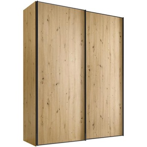 Moderano Schwebetürenschrank Sinfonie Plus, Eiche Artisan, Holzwerkstoff, 4 Fächer, 188x222x68 cm, Goldenes M, BQ - Bündnis für Qualität, Made in Germany, Typenauswahl, Beimöbel erhältlich, umfangreiches Zubehör in verschiedenen Holzarten Größen