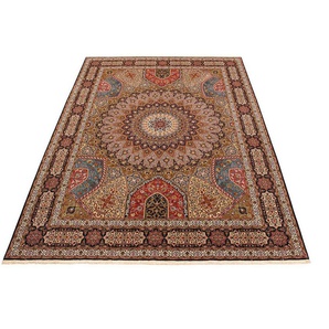 morgenland Orientteppich Perser - Täbriz - Royal - 400 x 300 cm - mehrfarbig, rechteckig, Höhe: 7 mm, Wohnzimmer, Handgeknüpft, Einzelstück mit Zertifikat